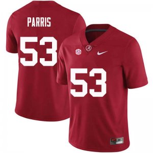 NCAA Men's Alabama Crimson Tide #53 Ryan Parris Stitched College Nike Authentic Crimson Football Jersey YP17O23UX